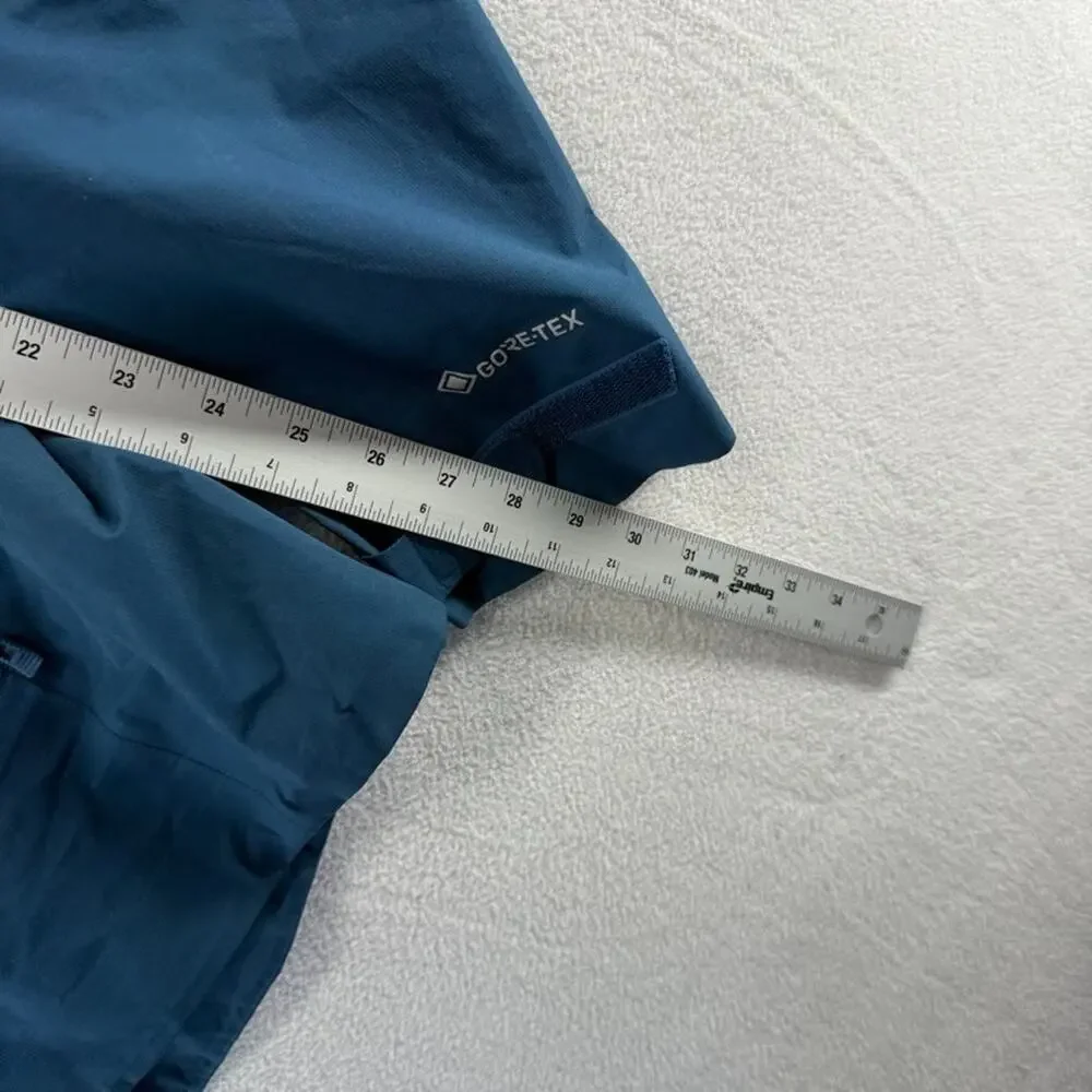 REI Rain jacket Women's 2XL Blue Full Zip Goretex Hooded Hood Waterproof Outdoor - Picture 6 of 13
